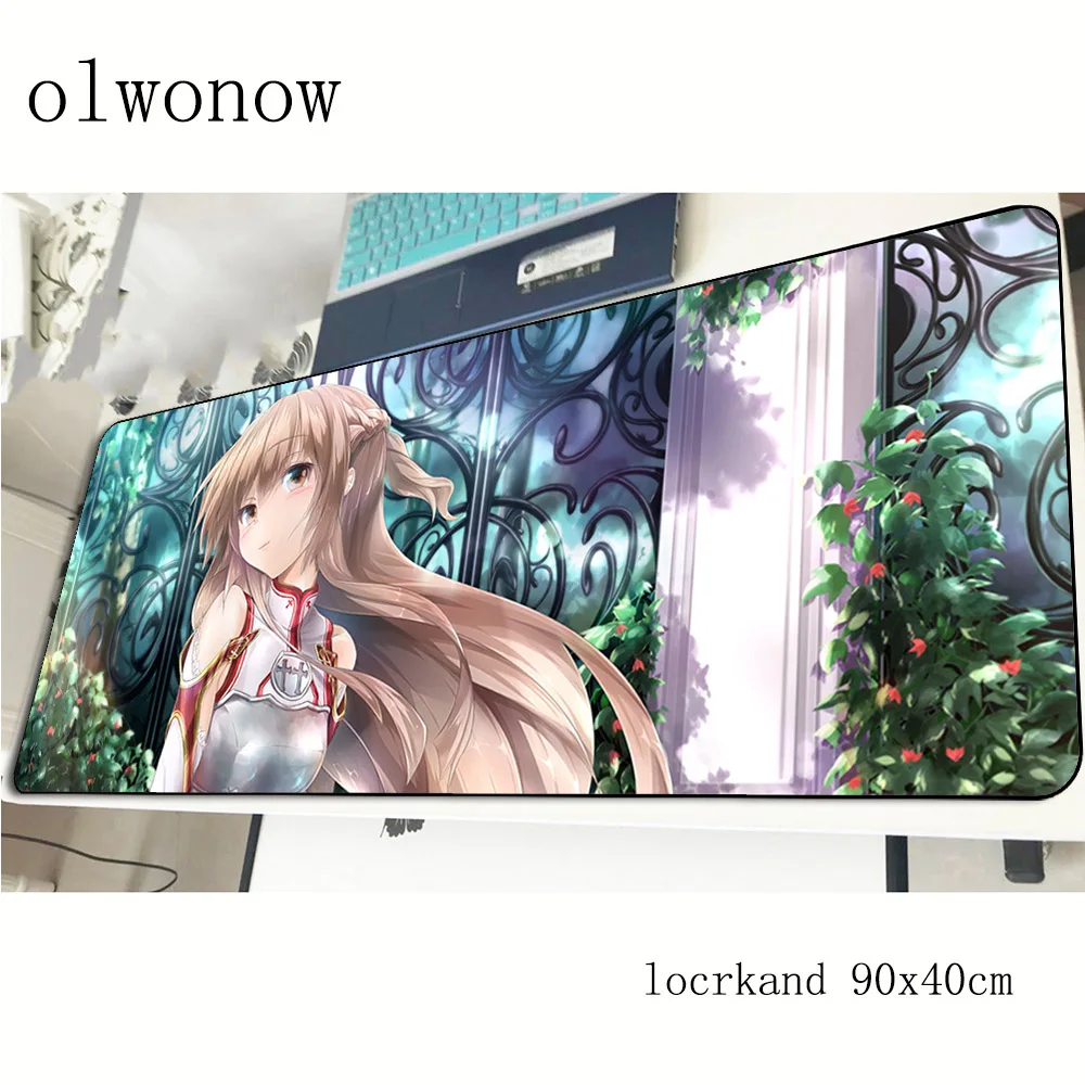 Коврик для мыши Sword Art Online игровой компьютерный коврик 900x400x3 мм на день рождения