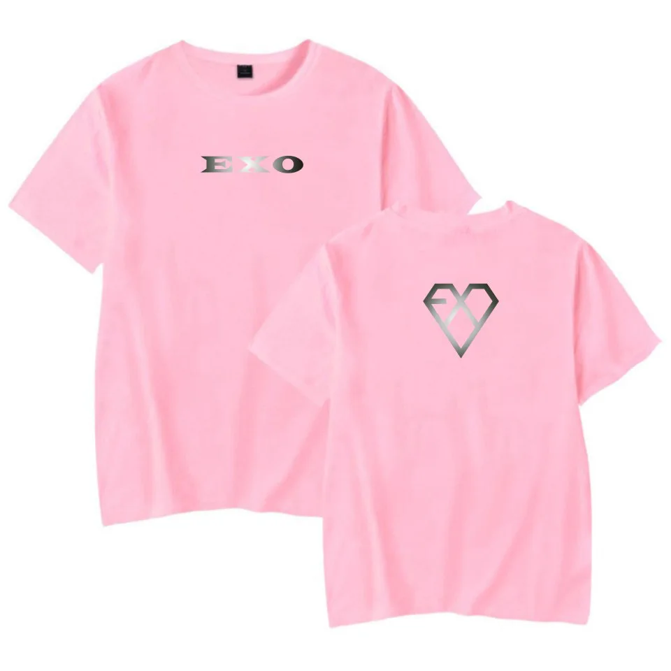 EXO Kpop korean loose casual Short Sleeve kawaii TShirt Women Cartoon T Shirt Tops Summer streetwear tee shirt female Clothes | Женская