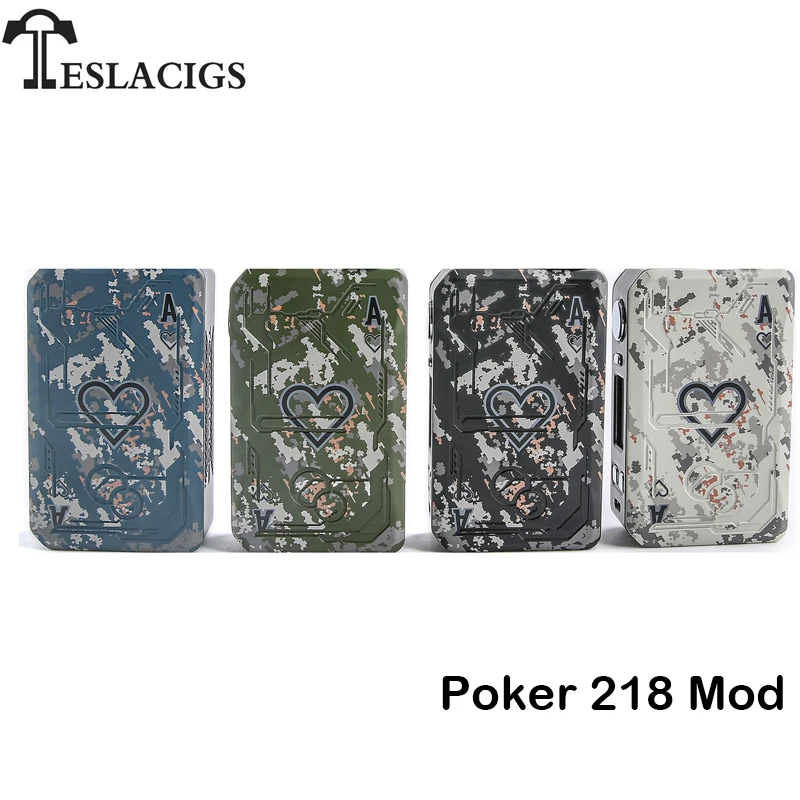 Оригинальный Tesla Poker 218 TC мод покерная коробка Vape Вт поддержка Tallica мини/Смола Танк