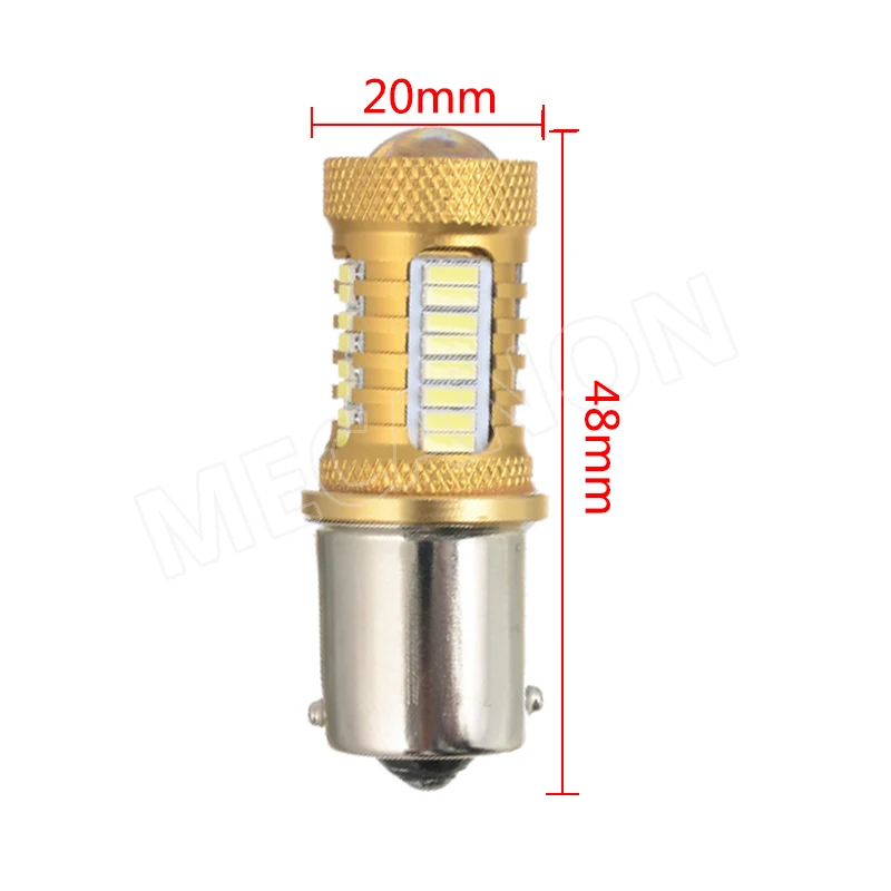 2 шт. Автомобильные светодиодные лампы BA15S 1156 P21W 1157 P21/5W BAY15D дневные ходовые