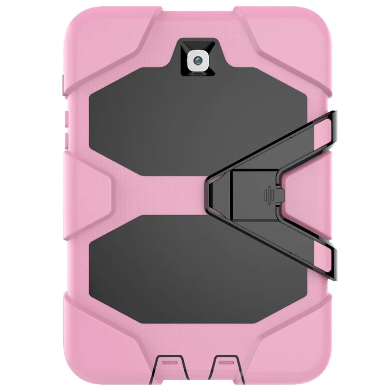Pink Сверхпрочный чехол Amor для samsung Galaxy Tab S2 8,0 ''SM-T710 T715 T713 T710 T715 чехол для планшета Мягкий силикон+ PC задняя крышка - Цвет: Pink