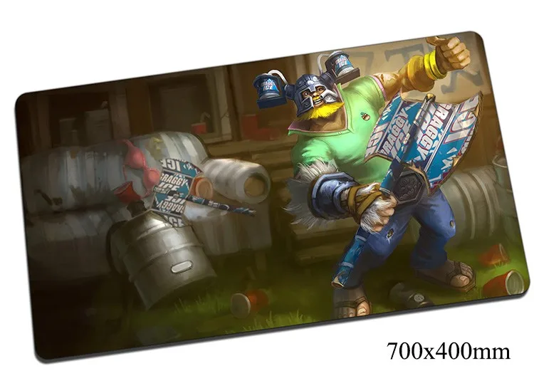 Коврик для мыши с HD рисунком Олаф 700x400 мм игровой коврик снаряжение lol gamer