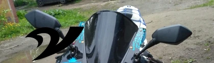 Зеркало для мотоцикла 1 пара боковых зеркал заднего вида скутера Kawasaki Ninja 250 250R 650
