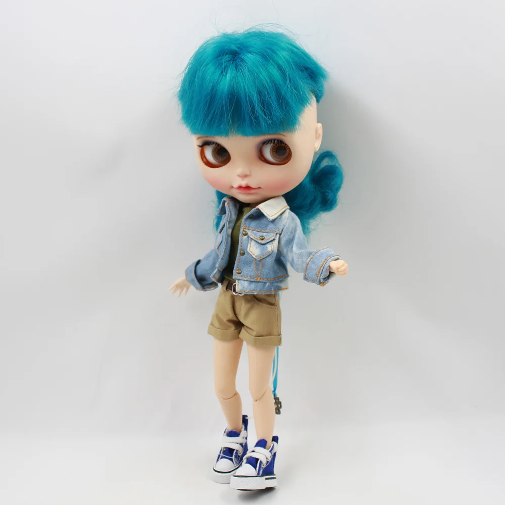 Наряды для Blyth doll джинсовое пальто со штанами и белая рубашка костюм 1/6 azone BJD icy