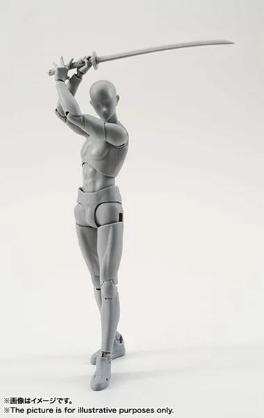 SH. Figuarts 15 см эскиз тела Кун/тело Чан DX набор подвижный мужской \ Женский ПВХ фигурка Коллекционная модель игрушки модель сплошной черный