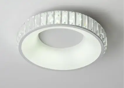Круглый 360/450mm Crystal Современные светодиодные люстры-украшения plafonnier Led Потолочная хрустальная люстра для гостиной Спальня лампа - Цвет абажура: Style B