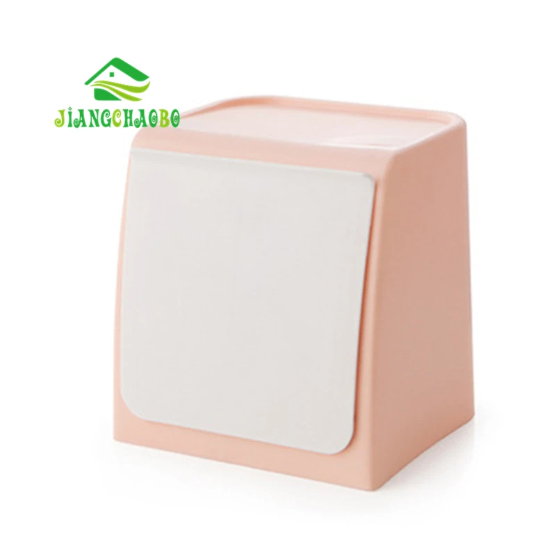 Pink JiangChaoBo настенный автоматический отскок мусорный бак Настольный ящик для хранения может быть отделен ящик для мусора ведро для мусора - Цвет: Pink