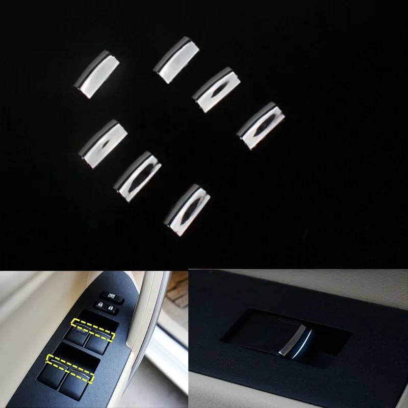 Автомобильный Стайлинг Windows подъемник переключатель Стикеры двери Кнопка
