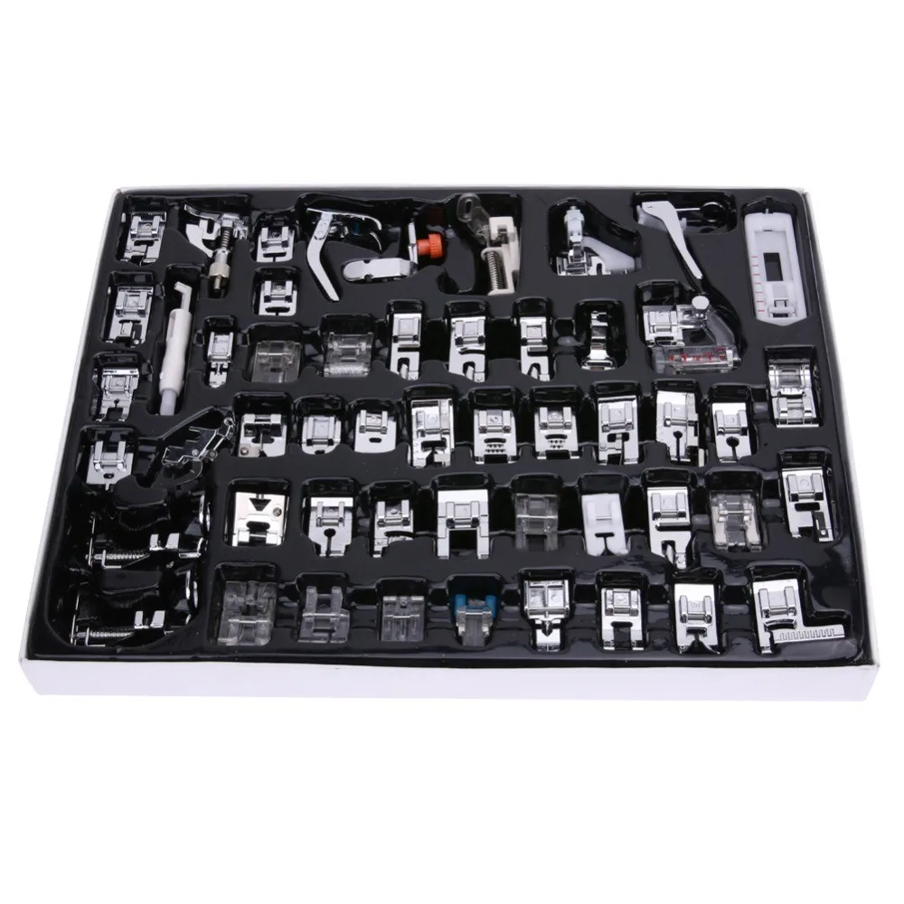 

52 PCS/Set Sewing Machine Foot Domestic Sewing Machine Foot Feet Snap On Presser Foot Singer Sewing Machine Useful Sewing Props