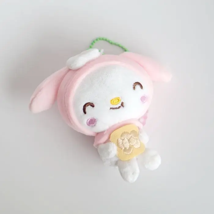 Кулоны с героями мультфильмов каваи розовые надписью My Melody Eat Snack плюшевые
