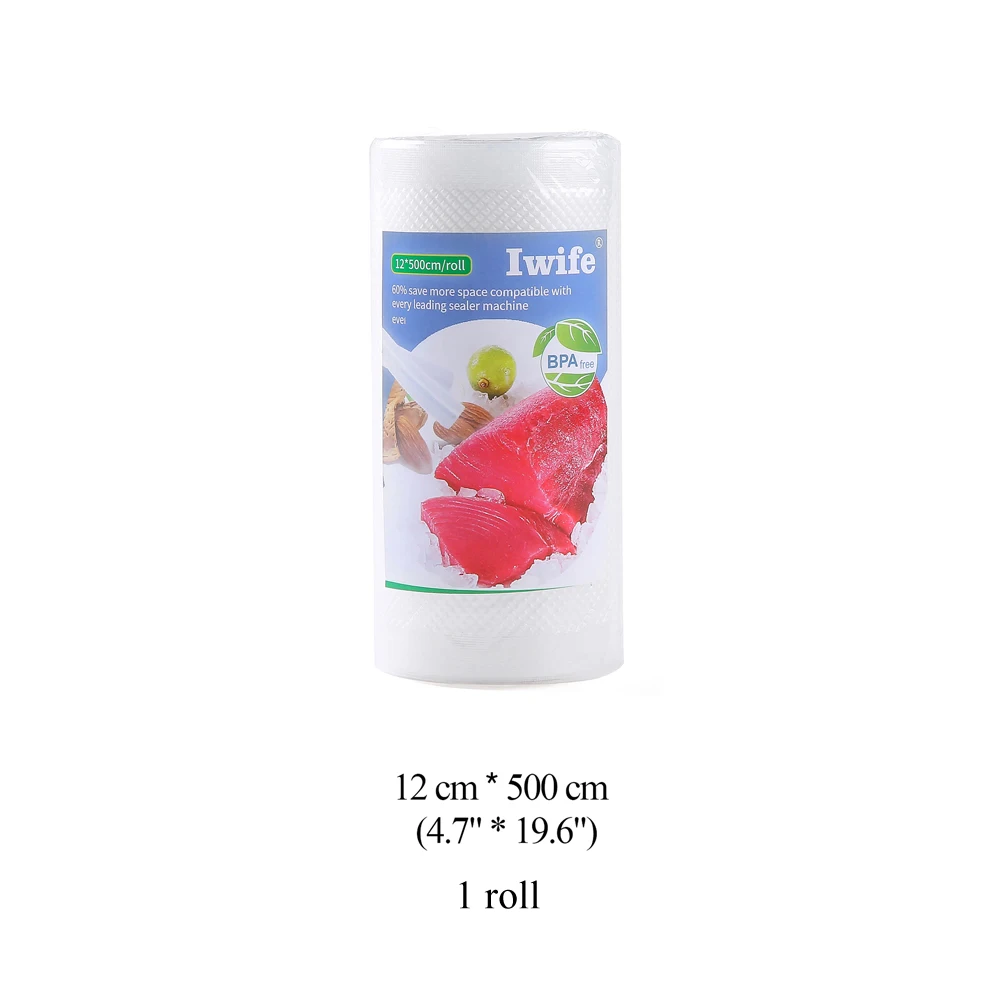 12x500cm 1 roll Iwife вакуумный пакет для вакуумный упаковщик вакуумные пакеты для хранения продуктов сумка для еды 12 15 17 20 25 28 см* 500 см, 1 рулон - Цвет: 12x500cm 1 roll