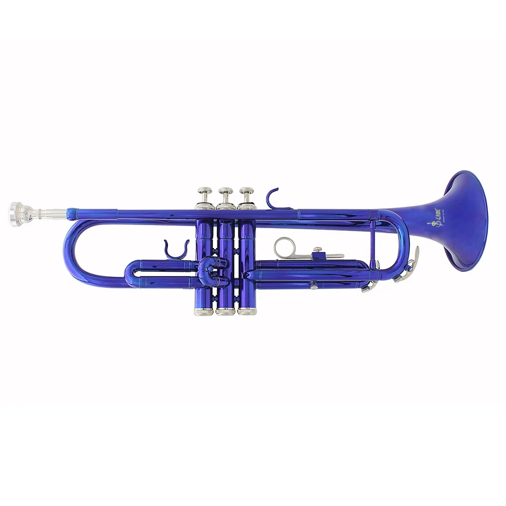 Высококачественная плоская труба Bb B изысканная Латунная Труба с мундштуком