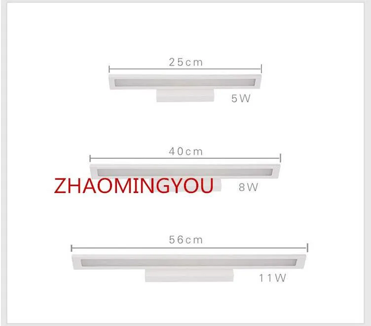 Вы LED настенный светильник минимализм зеркало передний свет настенные лампы для