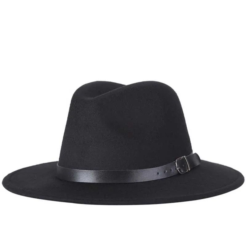 Осень-зима, имитация шерсти, для женщин, мужчин, дам, Fedoras, топ, джаз, шляпа, европейская, американская, круглая, шапки котелок