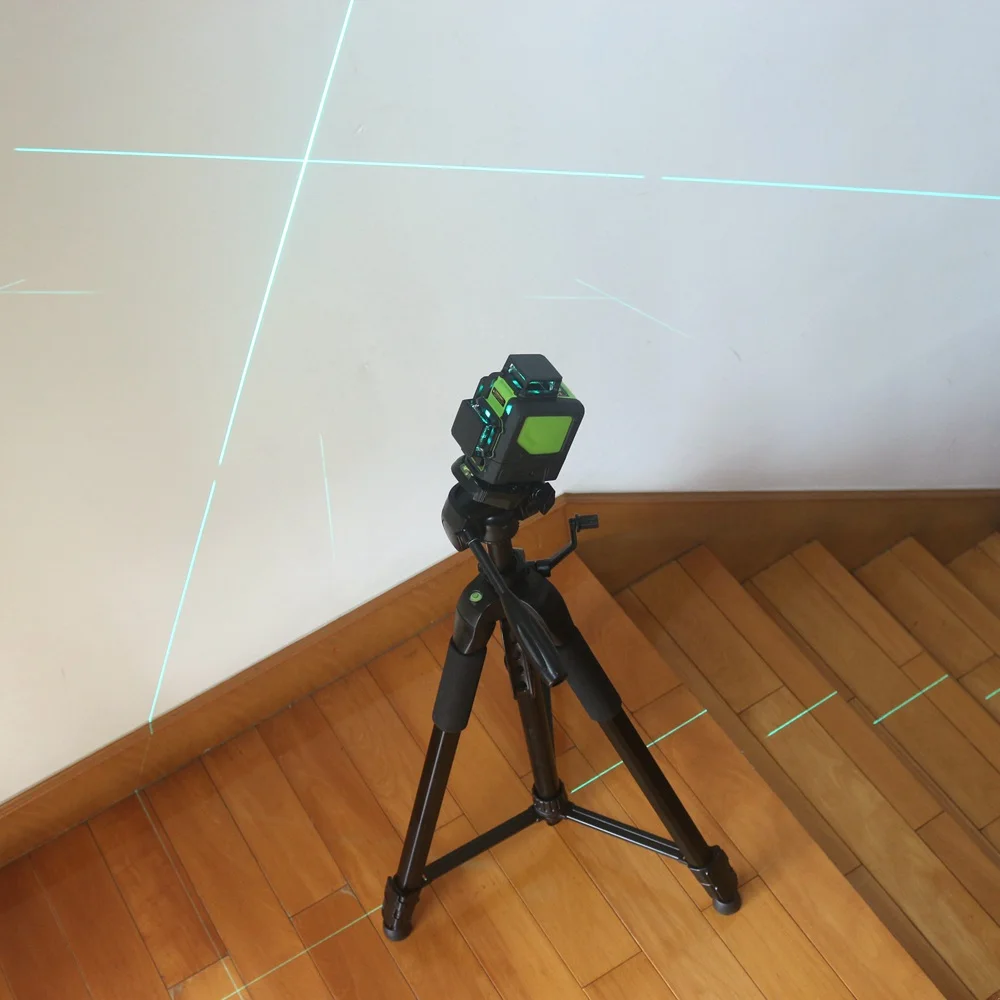 Ketotek 3D 12 линий зеленый лазерный уровень самонивелирующийся 360 градусов горизонтальный вертикальный крест перезаряжаемый аккумулятор наружный импульсный режим