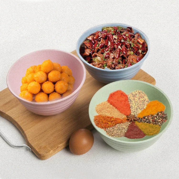 Небьющиеся большие зерновые миски пшеничная соломенная волокнистая легкая