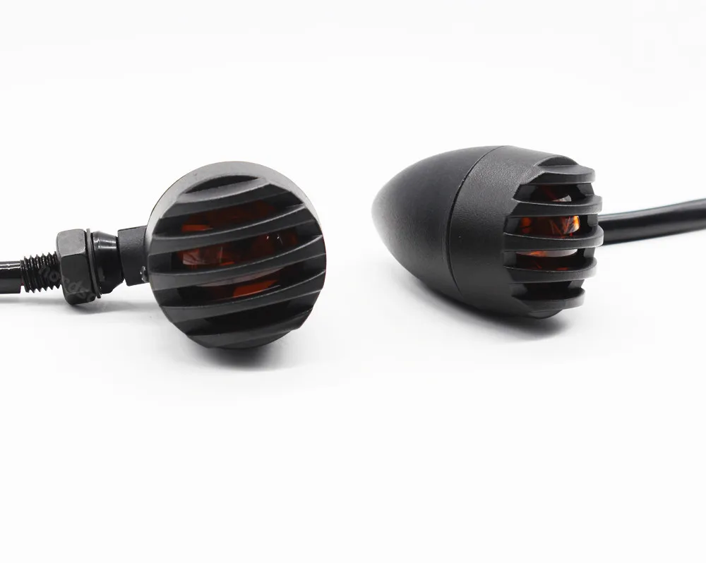 Мигающие сигнальные огни мотоцикла для Harley Honda Yamaha Kawasaki Suzuki BMW металлическая пуля
