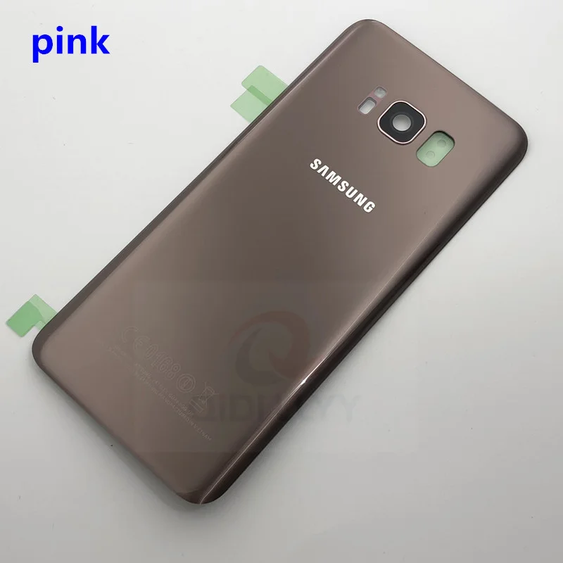 Для SAMSUNG Galaxy S8 G950F S8 Plus G955F стеклянная крышка для аккумулятора задняя дверь корпус для SAMSUNG S8 оригинальная Задняя стеклянная крышка