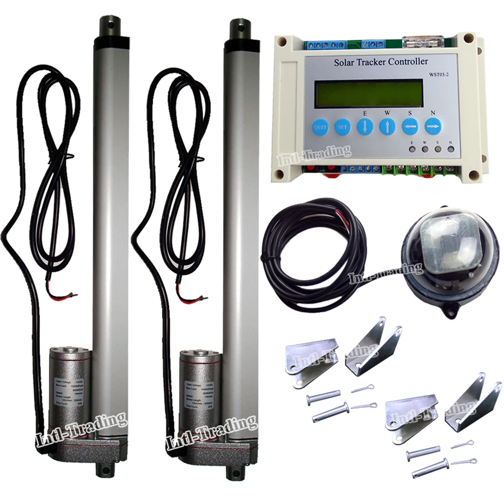 Комплект для отслеживания солнечной батареи с 2 осями линейный привод 2*12 дюймов и