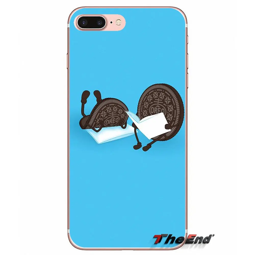 Для Samsung Galaxy S3 S4 S5 MINI S6 S7 edge S8 Plus Note 2 3 4 5 Grand Core Prime большое печенье Oreo Milkshake мягкий