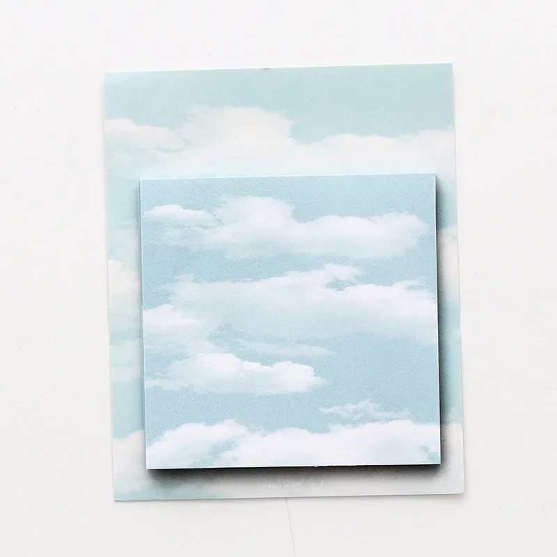 1 шт., Kawaii, серия Weather sky, блокнот для заметок, липкая закладка для заметок, стикеры для студентов, планировщик, канцелярские принадлежности, офисные школьные принадлежности