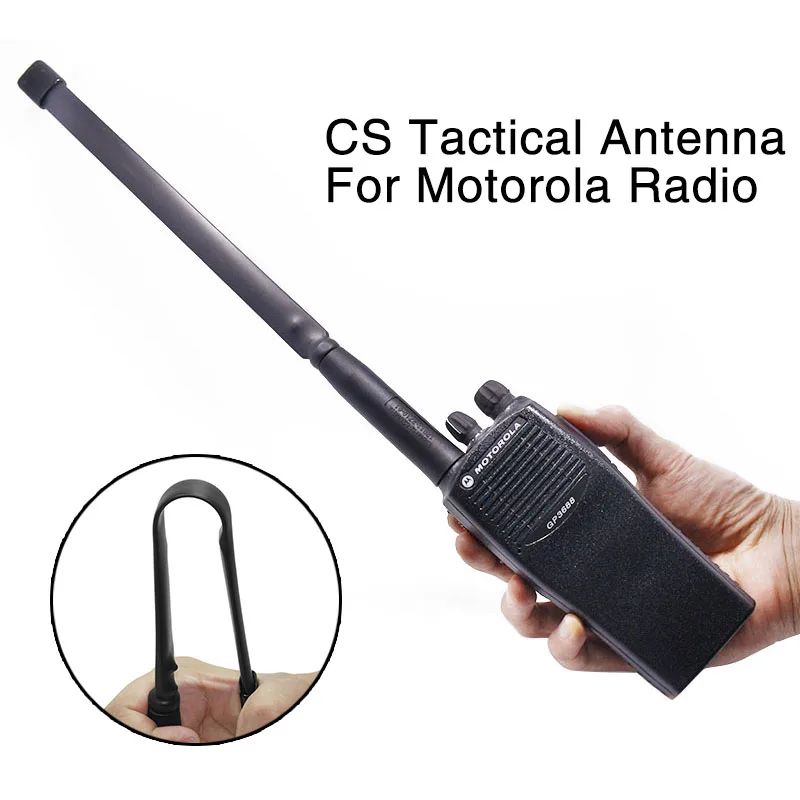 Тактическая Складная двухдиапазонная антенна Abbree CS для Motorola GP88S GP328 GP3688|Запчасти