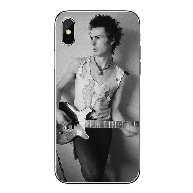 Силиконовые чехлы для телефонов iPod Touch iPhone 4 4S 5 5S 5C SE 6 6S 7 8 X XR XS Plus MAX Sex Pistols Sid Vicious