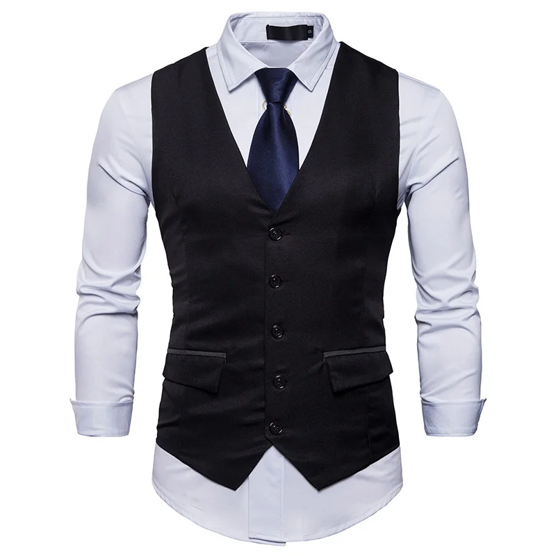 2020 мужской костюм жилет модный однотонный приталенный свадебный мужские платья