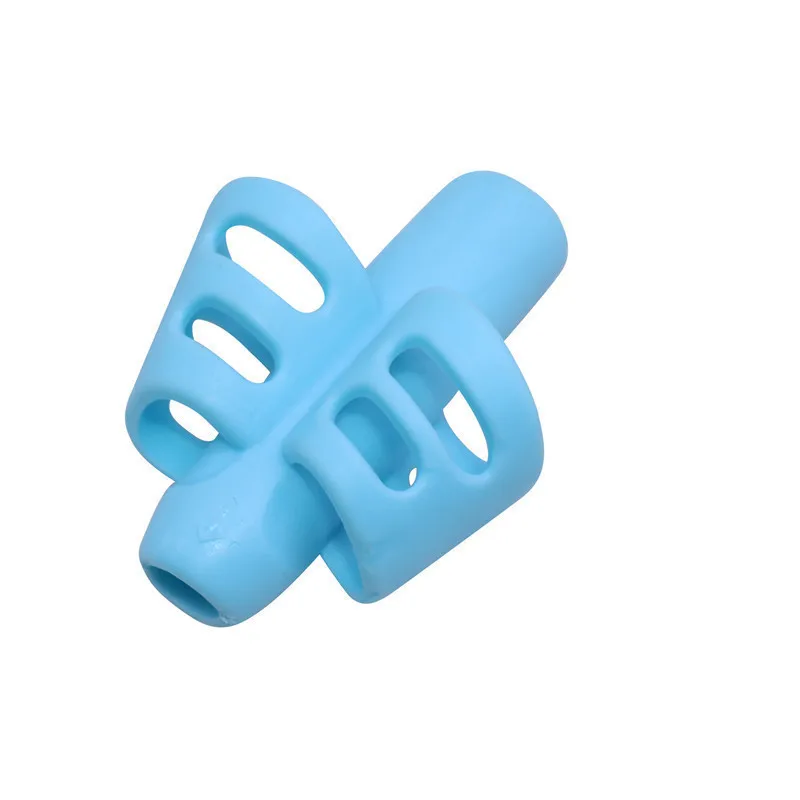 40 pcs blue 40 шт. ручка с двойным пальцем силиконовая подставка для ручек Студенческая ручка для письма коррекционное устройство Детские Канцелярские принадлежности подарки - Цвет: 40 pcs blue