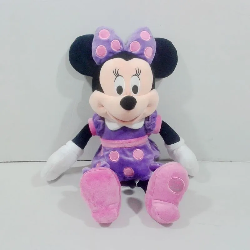 purple minnie 1 шт. Микки Мышь клуба плюшевые Игрушечные лошадки Микки и 3 вида цветов Минни Игрушечные лошадки для детей подарки на день рождения - Цвет: purple minnie