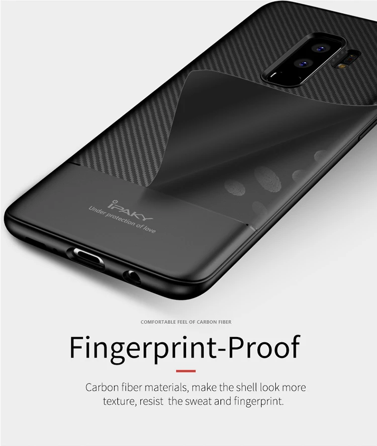 Для samsung Galaxy S9 Plus Чехол iPaky Coque для samsung S9 Plus чехол из углеродного волокна Мягкий силиконовый чехол для samsung S9 S 9 чехол s