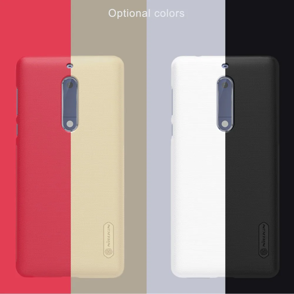 Для Nokia 5 TA-1008 TA-1030 чехол Непрозрачный Жесткий пластиковый Чехол дюймов Nillkin 5,2 для Nokia5 чехол