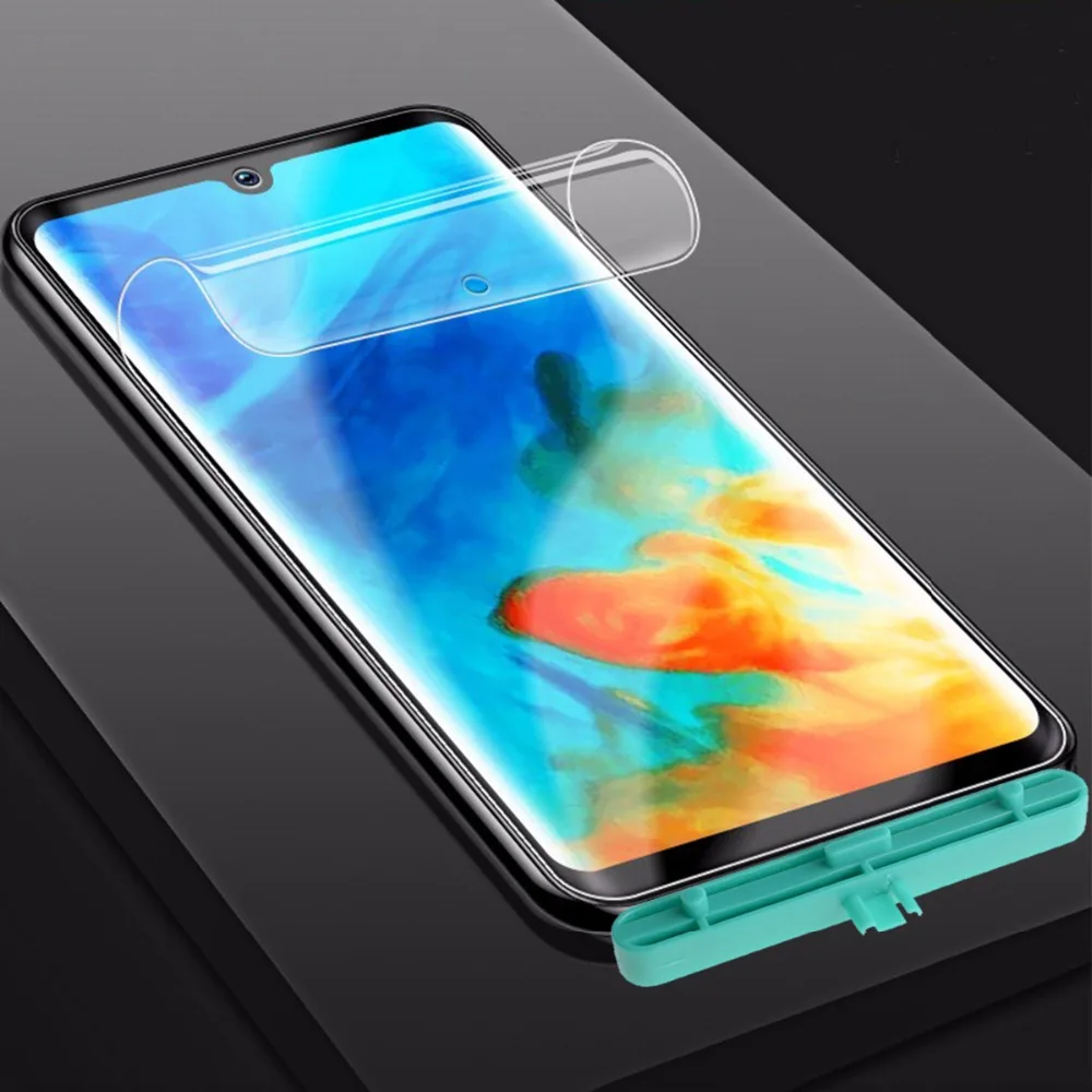 5D мягкий гидрогель нанопленка для huawei P30 lite P20 Pro Nova/4e 3 ТПУ полностью закрывающая