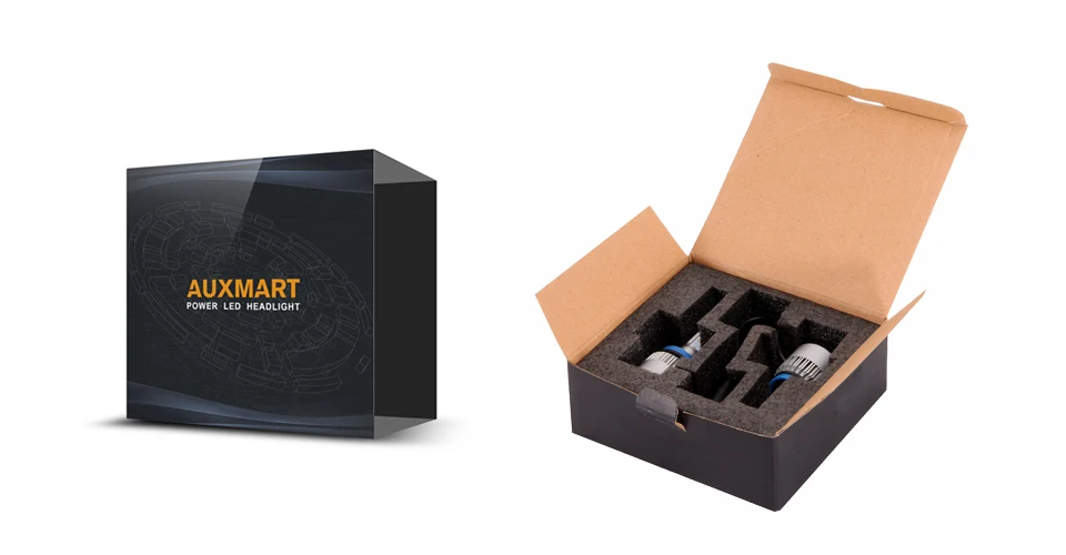 Auxmart 2 шт. 72 Вт 8000lm H11 H4 светодиодные лампы для автомобильных фар 6500 к УДАРА авто H7 H13 H1 9004 9007 9005 9006 для автомобильной светодиодной лампы S2 серии