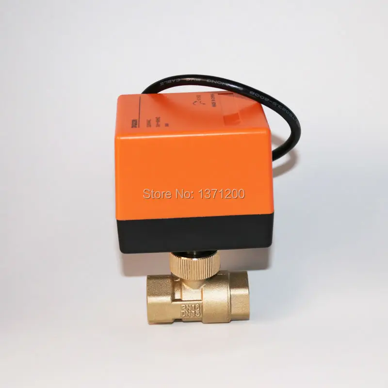 2018 Новый 1/2 &quotDN15 AC220V T Port Электрический шаровой клапан латунный моторизованный