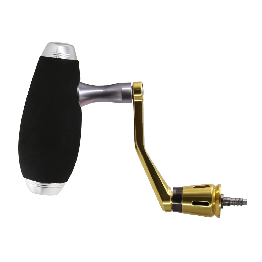 

SANLIKE Aluminum Alloy Fishing Reel Handle Knob for S 4000-6000 Spinning Reel Foldable Rocker Match L, F and H2 Handle Screws