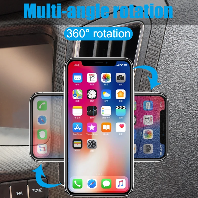 Универсальный магнитный держатель для телефона Подставка для iPhone samsung держатель телефона на вентиляции опора для сотового телефона магнитные держатели автомобильные аксессуары