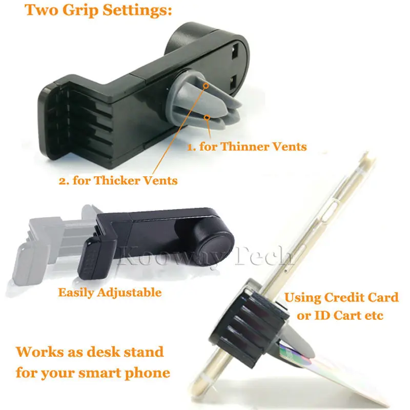 Автомобильный держатель с вентиляционным отверстием для MP4 MP5 GPS Suporte Para Celular Huawei P9