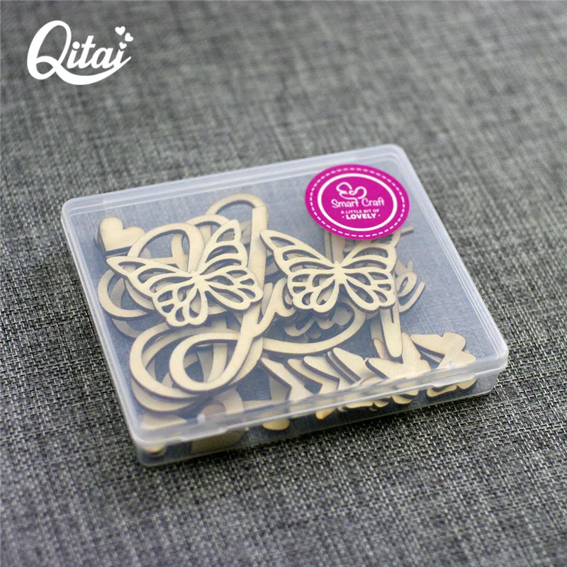 Слово семья спасибо прекрасный сладкий вы полые бабочки QITAI 28 шт./лот высокое