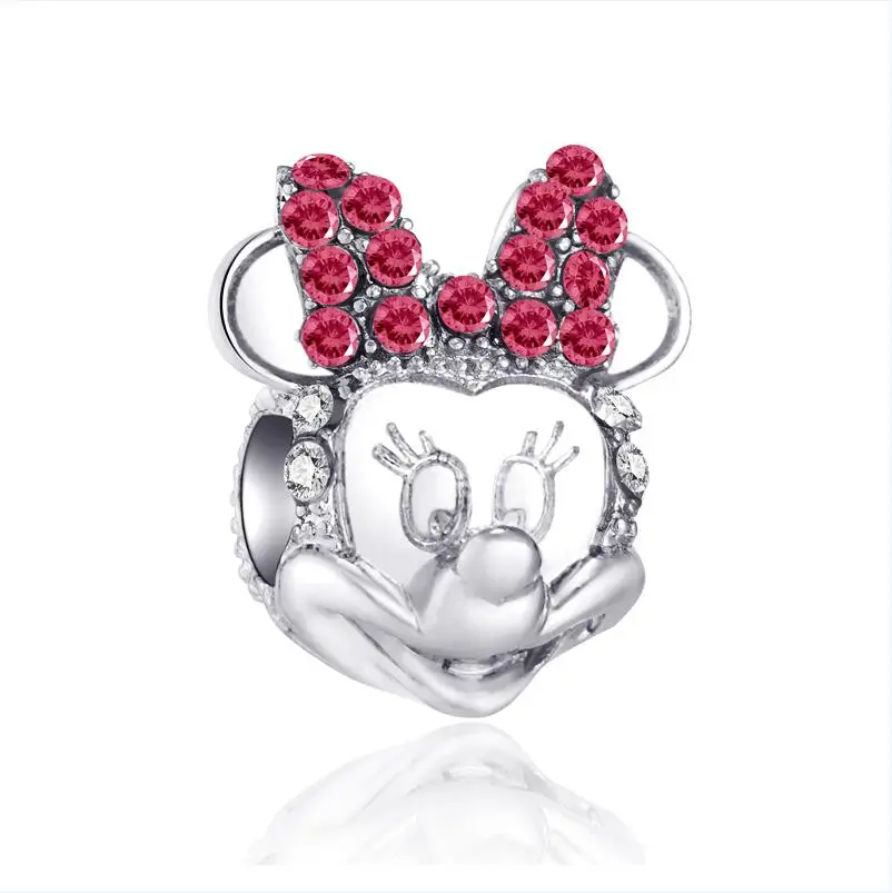 Европейские полые сердечки лист льва Микки миини бусины подходят для Pandora
