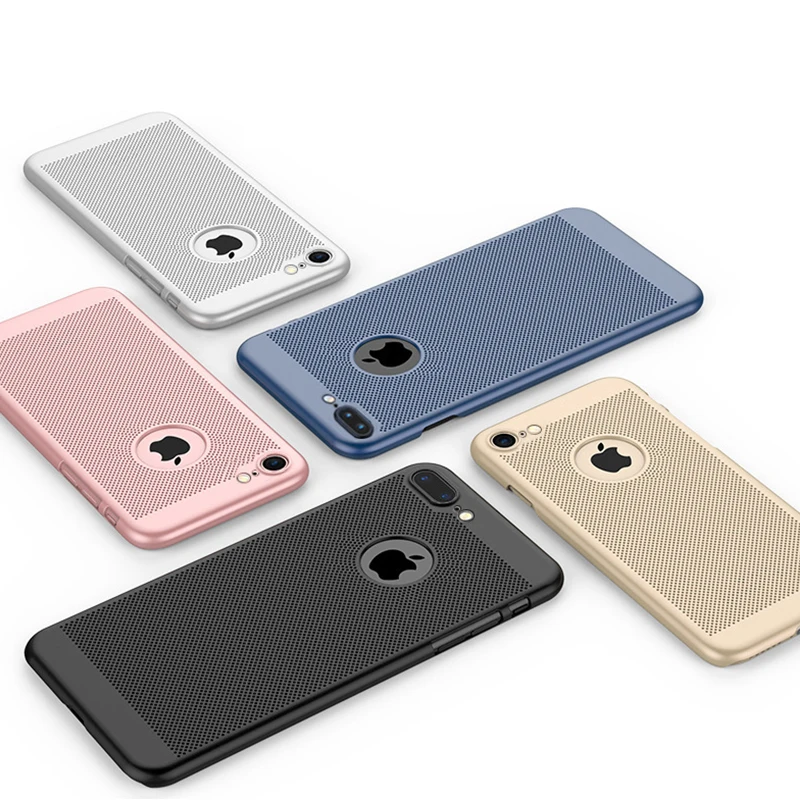Чехол для телефона для iphone 7, 8, 6, 6s Plus, X, XS, MAX, XR, 7 Plus, 8 Plus, силиконовый, рассеивающий тепло, дышащий чехол для iphone, защита от падения, P011