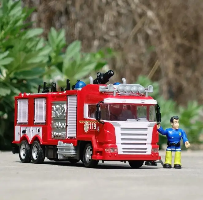 4ch 2,4G Дистанционное управление автомобиль RC пожарная машина музыкальные игрушки и свет детские игрушки для грузовых автомобилей RC подарки RC инженерные игрушки