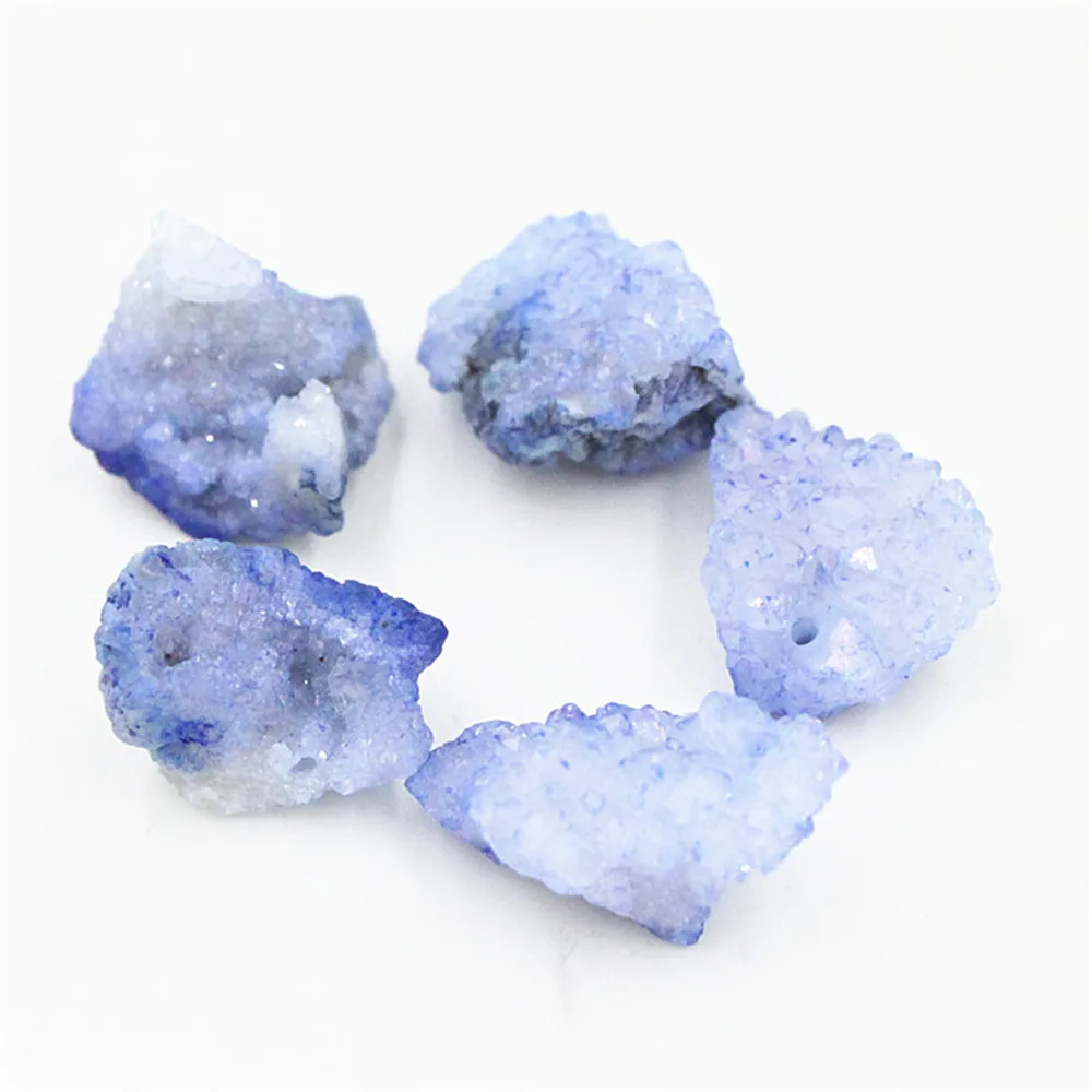 Разноцветный браслет с подвеской Geode кристаллами круглой формы|Ювелирная