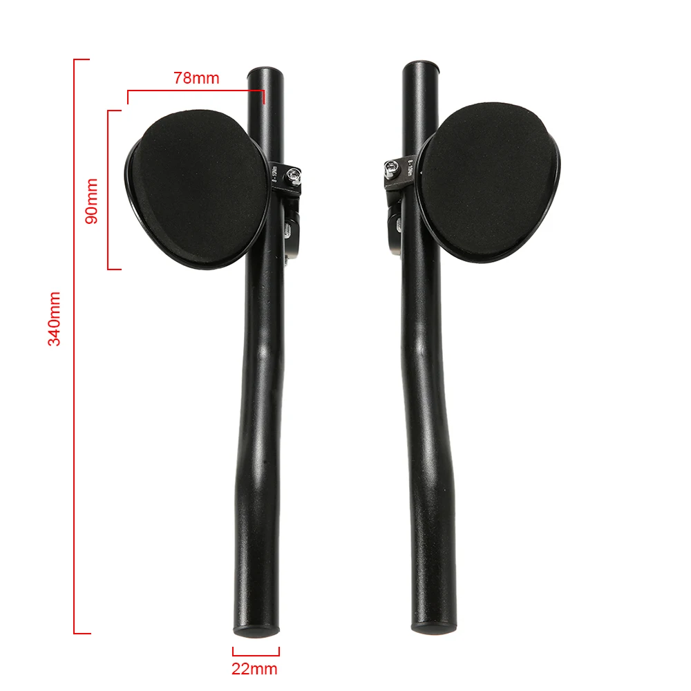 1 пара руля для велосипеда TT Aero Bars 22 мм 230 г горный шоссейный велосипед велосипедный гоночный руль для триатлона аэробар Ручка Бар Конец