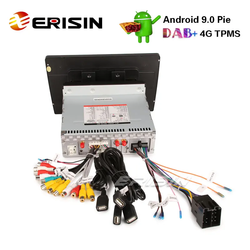 Erisin ES4910U 10 1 &quot1Din Android 9 0 автомобильный стерео WiFi DAB + DVR DTV OBD Bluetooth 4G GPS Sat