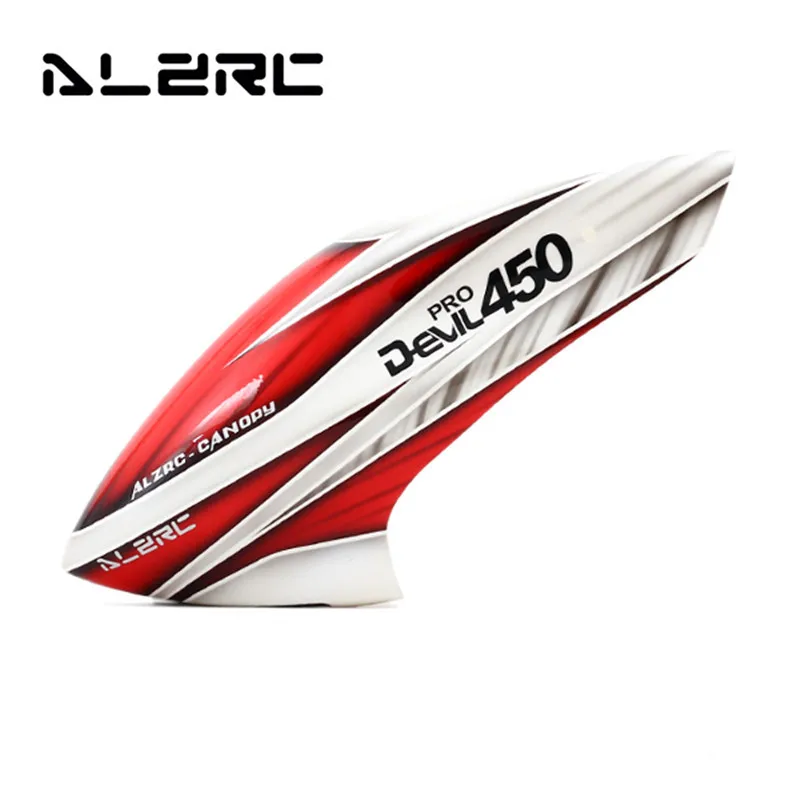 ALZRC Devil 450 Pro V2 RC вертолет части Стекловолоконный навес Красный Белый для FPV