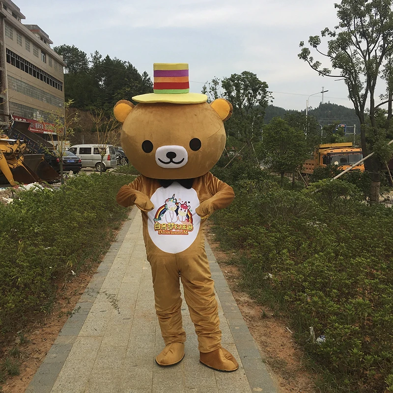2019 Высокое качество Janpan костюмы талисмана Rilakkuma новинки носить талисман на