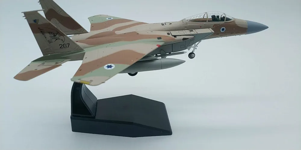 1/100 масштаб ВВС Израиля IAF F-15 военный истребитель Eagle литой металлический самолет модель игрушки для детей подарок коллекция игрушек