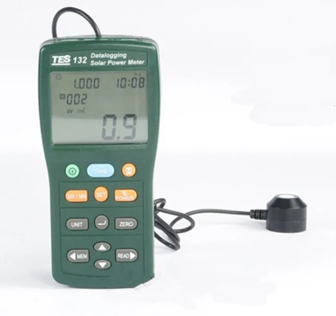 

Solar Power Meter Tester Datalogging W/USB Cable And Software TES-132 New