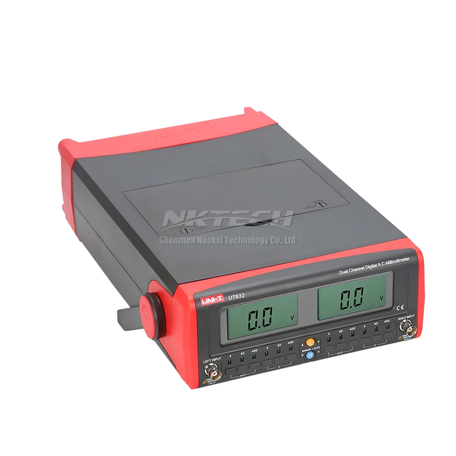 UNI-T UT631 UT632 AC милливольтметр, двухдисплейныйй измерительный прибор канал AC Милли вольтметры Voltimetro цифровой ЖК-дисплей Дисплей Напряжение тестер 4 мВ-400 V